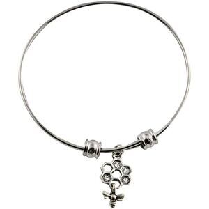 Bee Bracelet Bangle Gifts Honeycomb Jewellery Accessories
